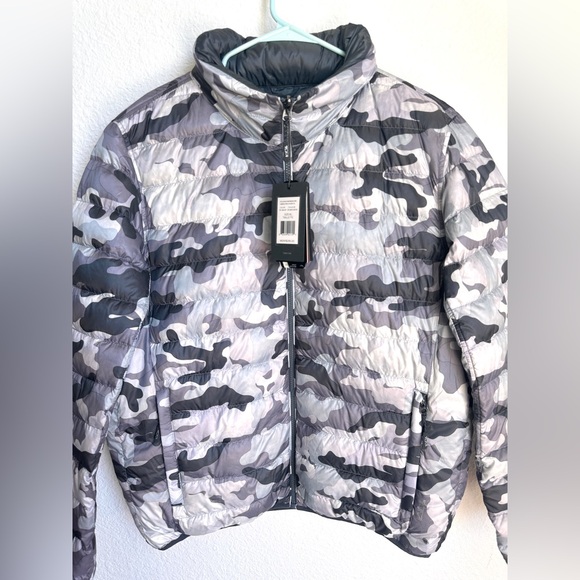NWT TUMI PAX Men's Preston Reversible Packable Camo puffer Jacket XL - Picture 6 of 16